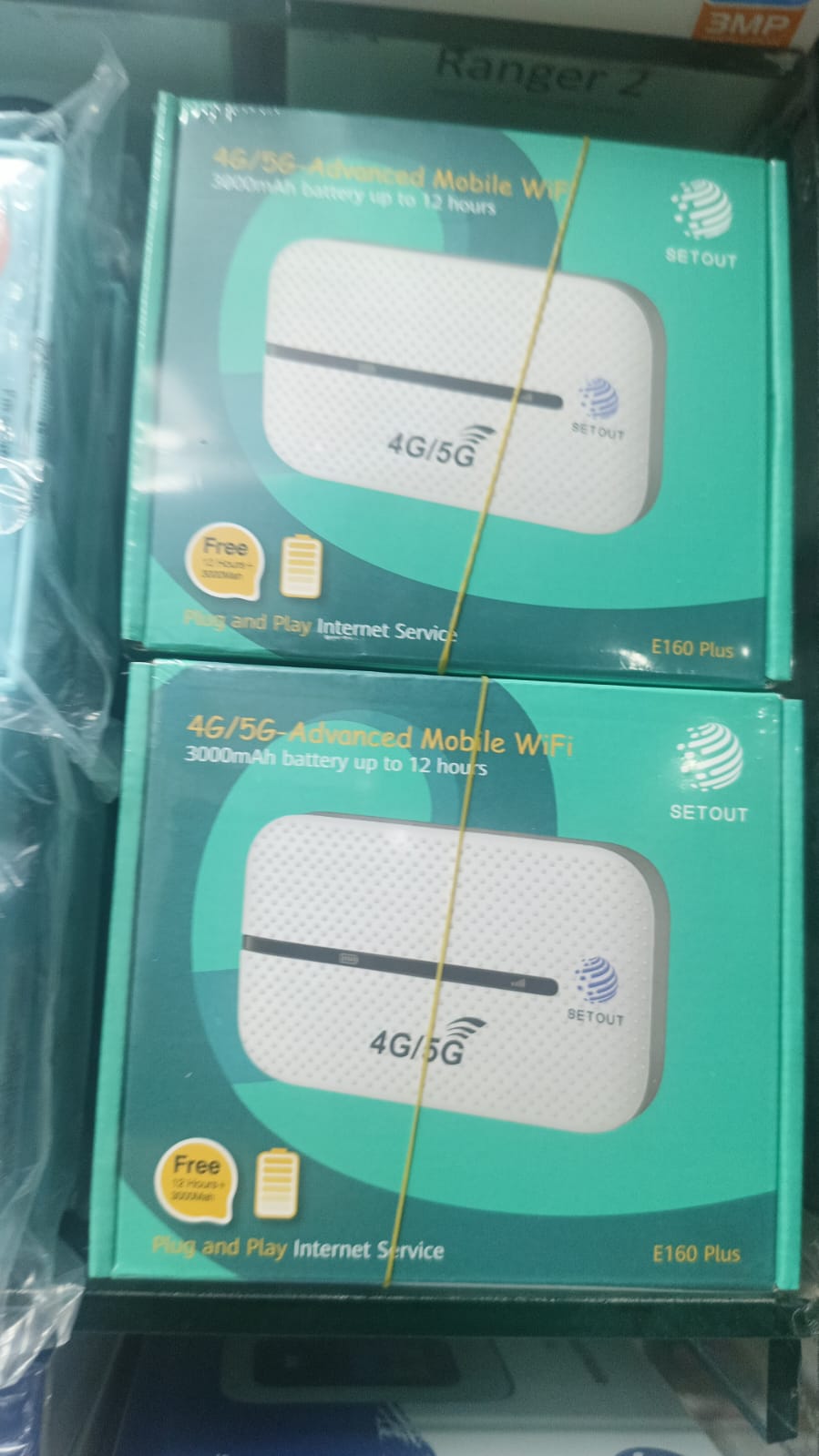 Setout E160 Plus 4G wifi poket router 3000mAh battery