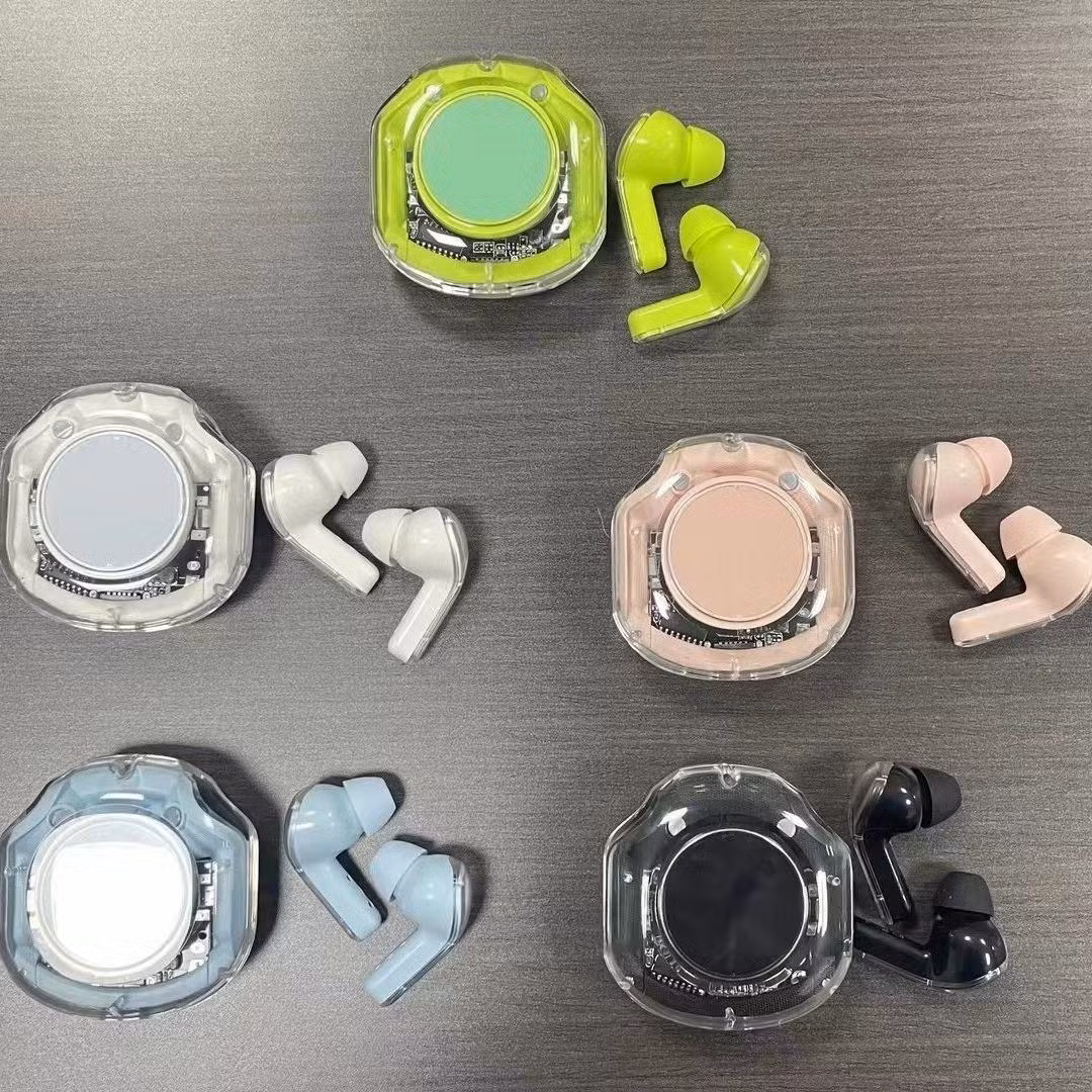 Ultra Pods Pro Bluetooth Earbuds With Display Transparent