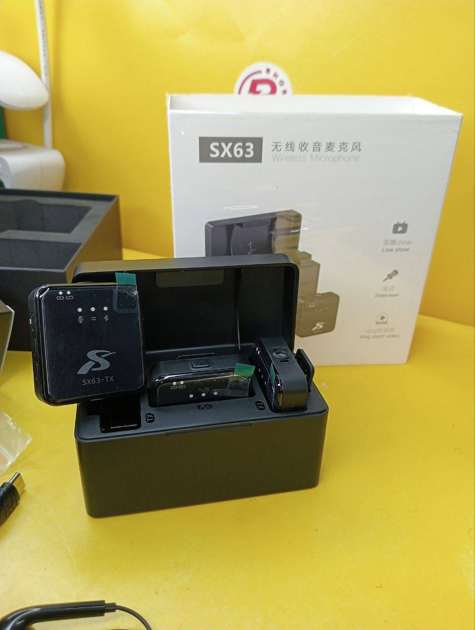 SX63 Collar Wireless Mic Lavalier Mini Lapel Microphone