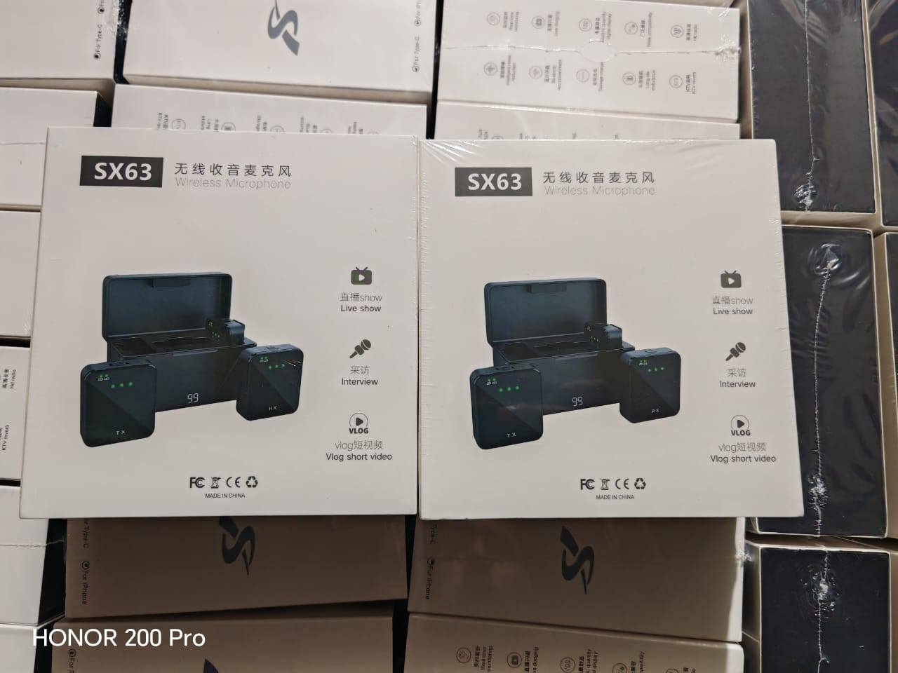 SX63 Collar Wireless Mic Lavalier Mini Lapel Microphone