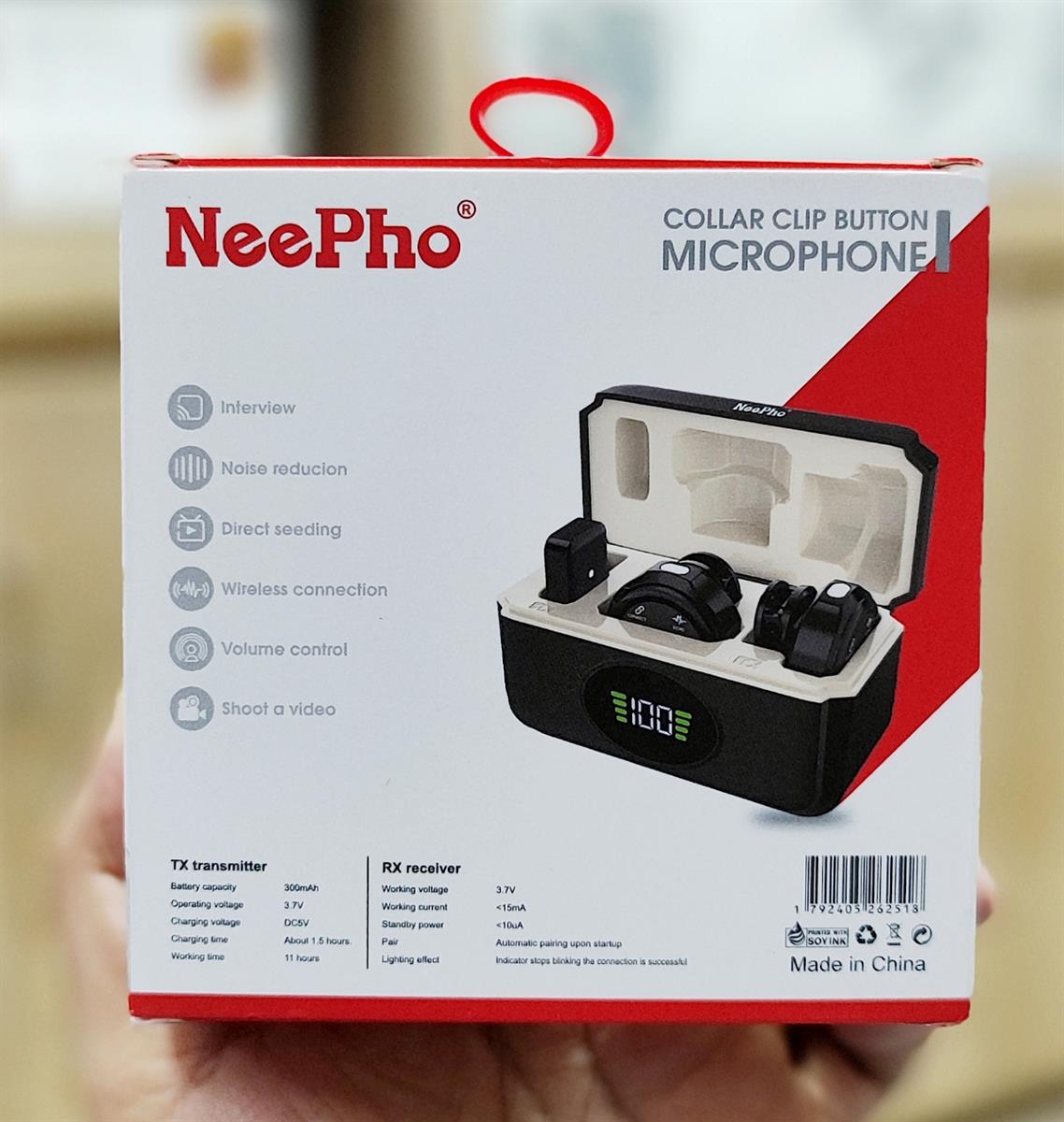 NeePho NP-58 wireless clip-on microphone