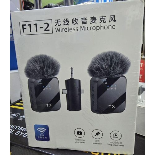 F15-2 2-in-1 Wireless Lavalier Microphone