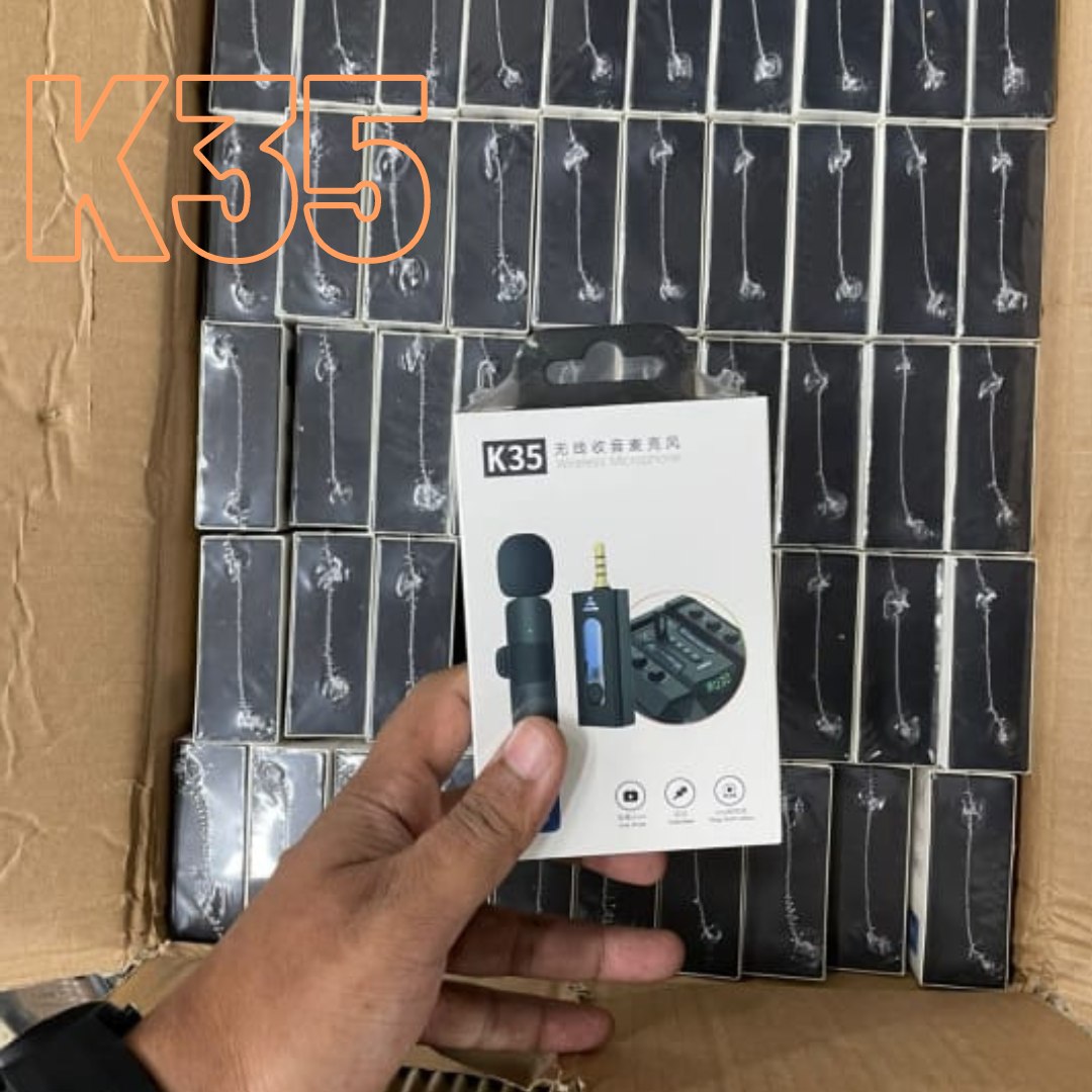 K35 Dual Wireless Microphone For 3.5mm