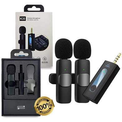 K35 Dual Wireless Microphone For 3.5mm