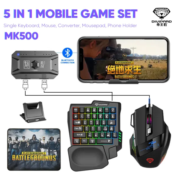 Mk500 5-in-1 Gaming Keyboard & Mouse Combo
