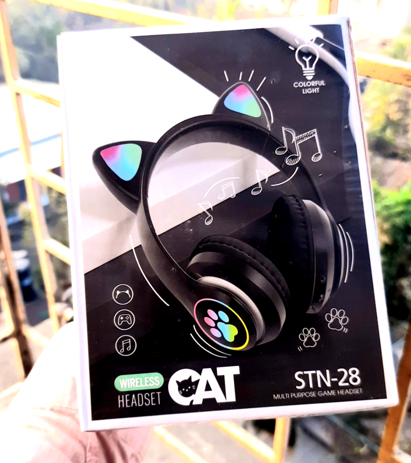 STN-28 Cat Ear RGB Wireless Headphone