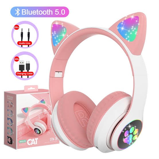 STN-28 Cat Ear RGB Wireless Headphone