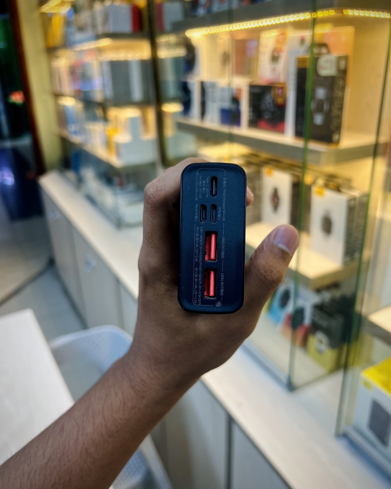 Baseus PPADM20S 20000mah Adaman Metal Fast Charging Power Bank Black (22.5W) (Mastar Copy)