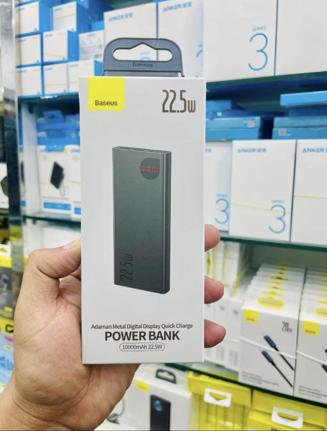 Baseus PPADM20S 20000mah Adaman Metal Fast Charging Power Bank Black (22.5W) (Mastar Copy)