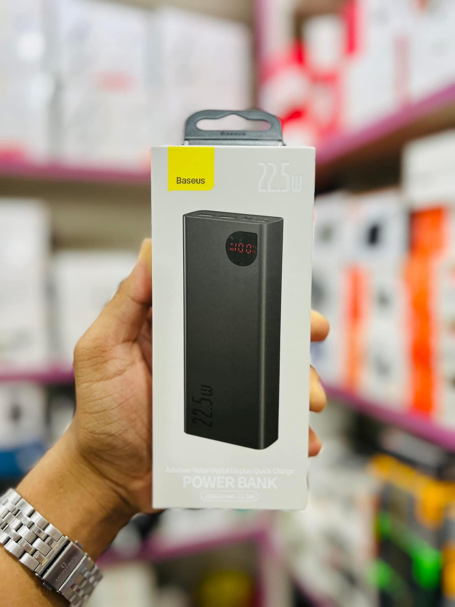 Baseus PPADM20S 20000mah Adaman Metal Fast Charging Power Bank Black (22.5W) (Mastar Copy)