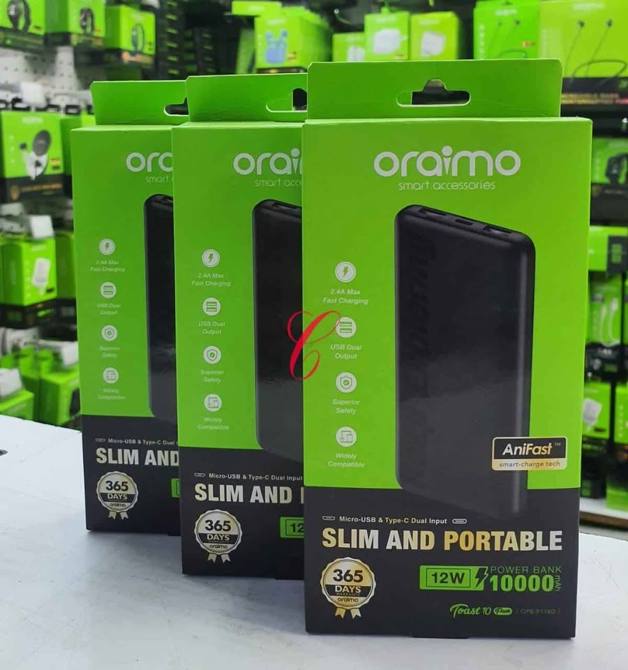 Oraimo Toast 10 Flash OPB-P118D 10000mAh Power Bank
