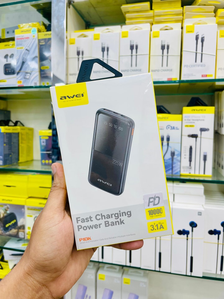 Awei P10K 10000mAh 22.5W PD Fast Charge Power Bank