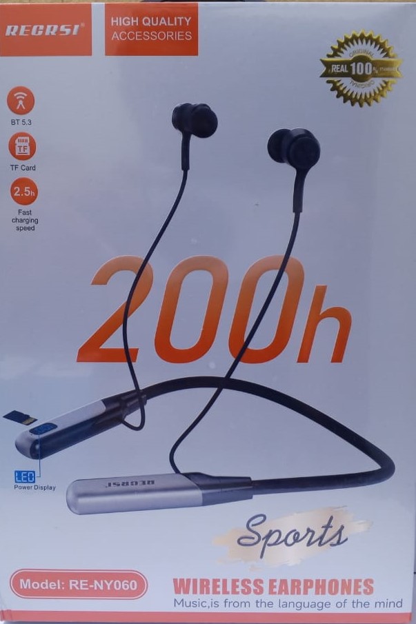 Recrsi RE-NY060 200 Hours Bluetooth Neckband