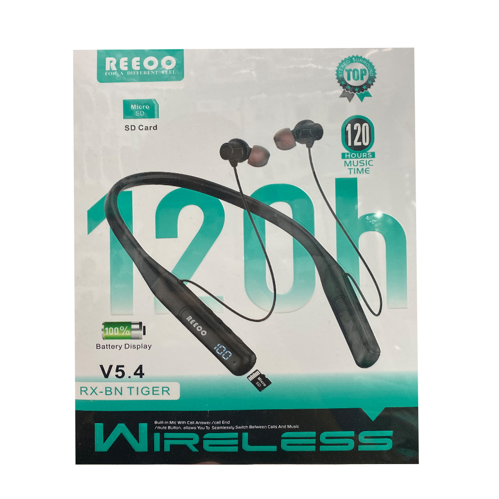 Reeoo 120H Wireless Neckband - Rx Bn Tiger