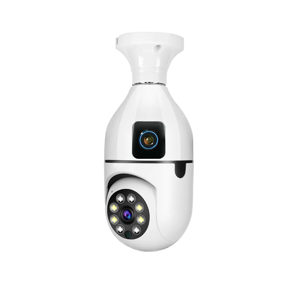 V380 Pro Dual Lens E27 Bulb Wi-Fi Camera