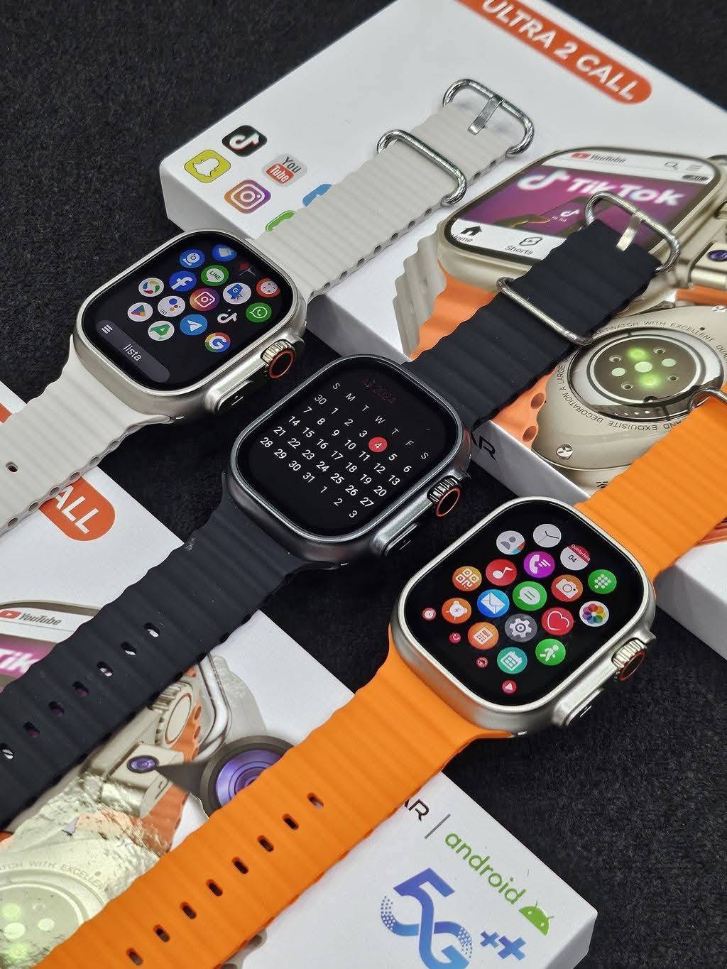 HW Ultra 2 Call Smartwatch 5G Android System 4+64GB Dual Camera (Android Smart Watch)