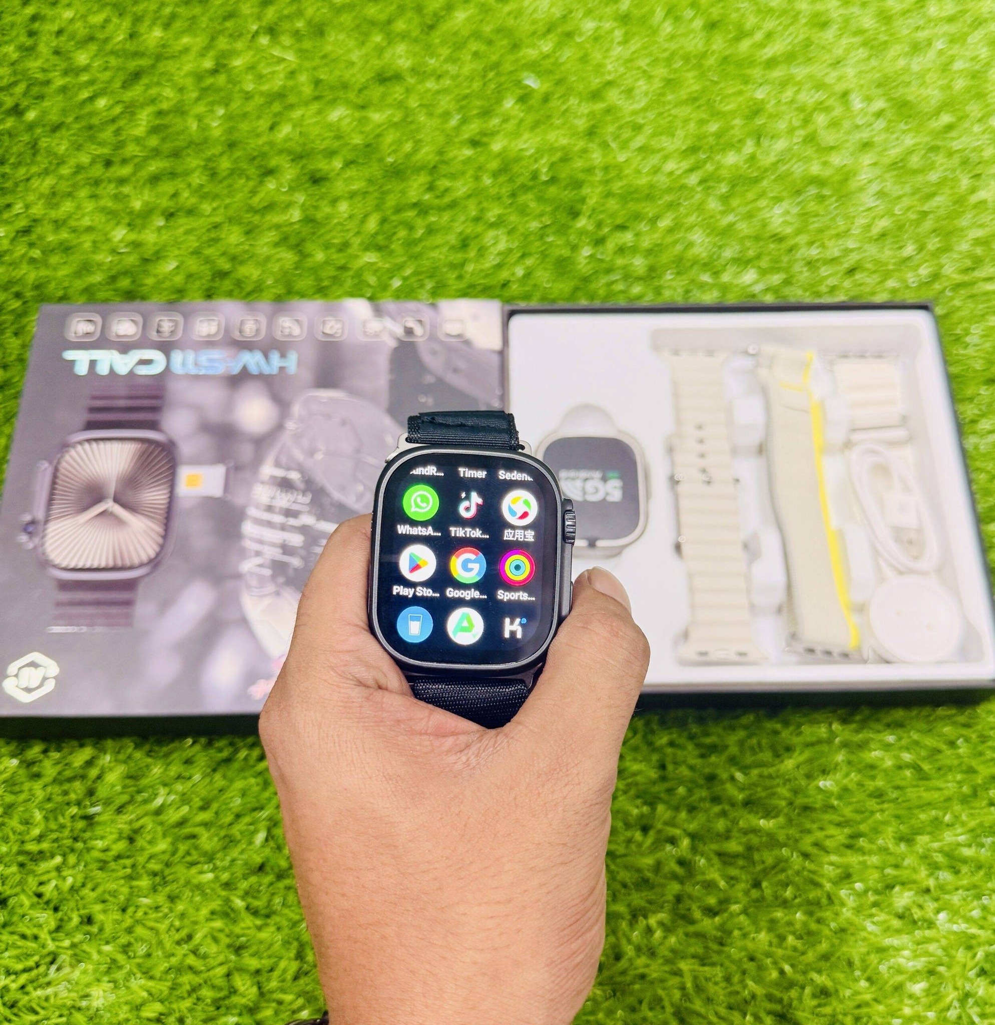 HOWEAR HW S11 Android Smart Watch 3 Straps 5G Voice Calling 16GB RAM 256GB ROM