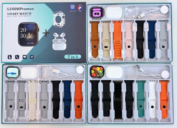 S2000 Pro Max Smart Watch 7-in-3 Edition