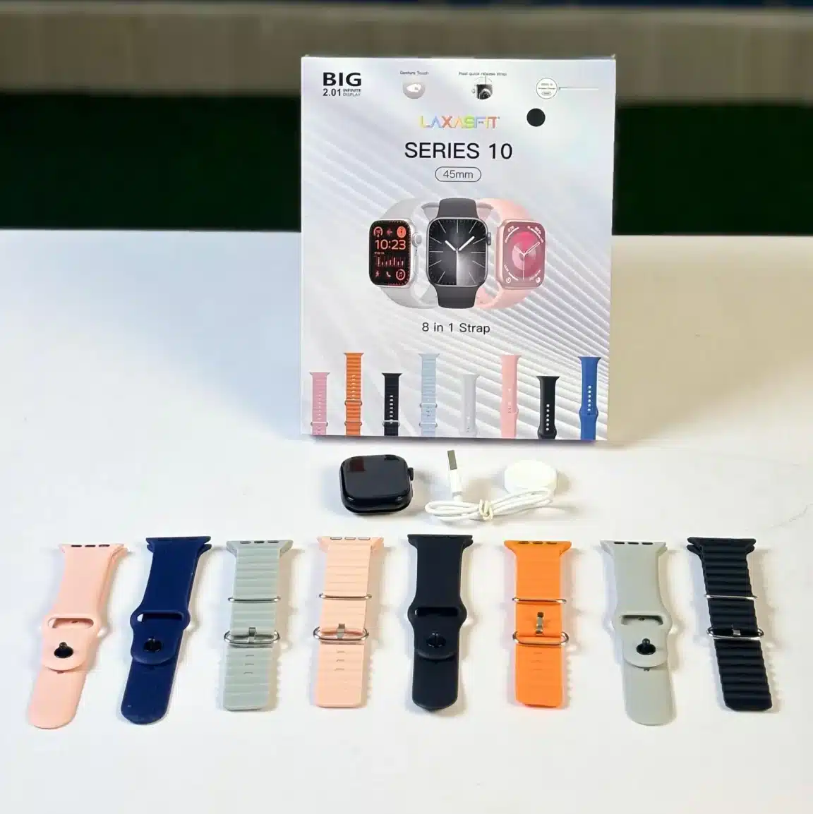 LAXASFIT SERIES 10 smartwatch (8 in 1)