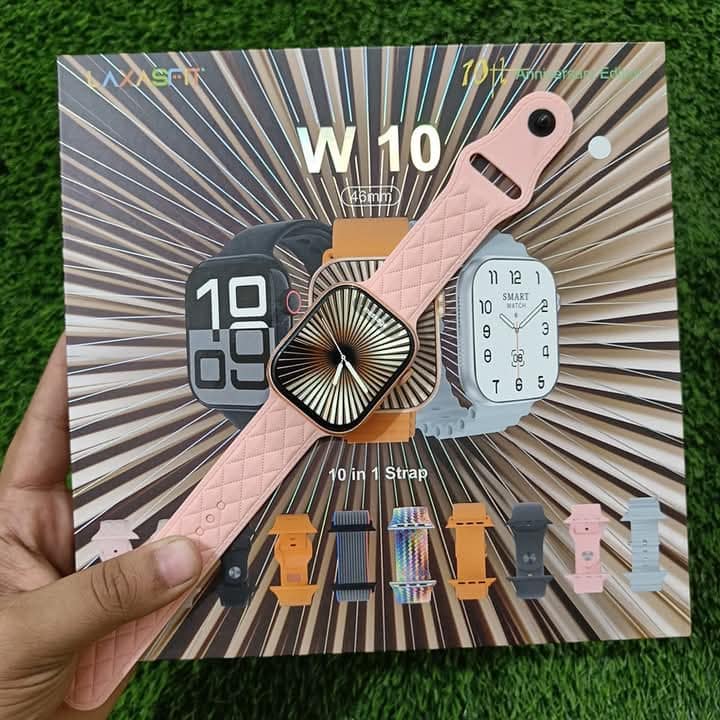 W10 Smart Watch with 10 Straps
