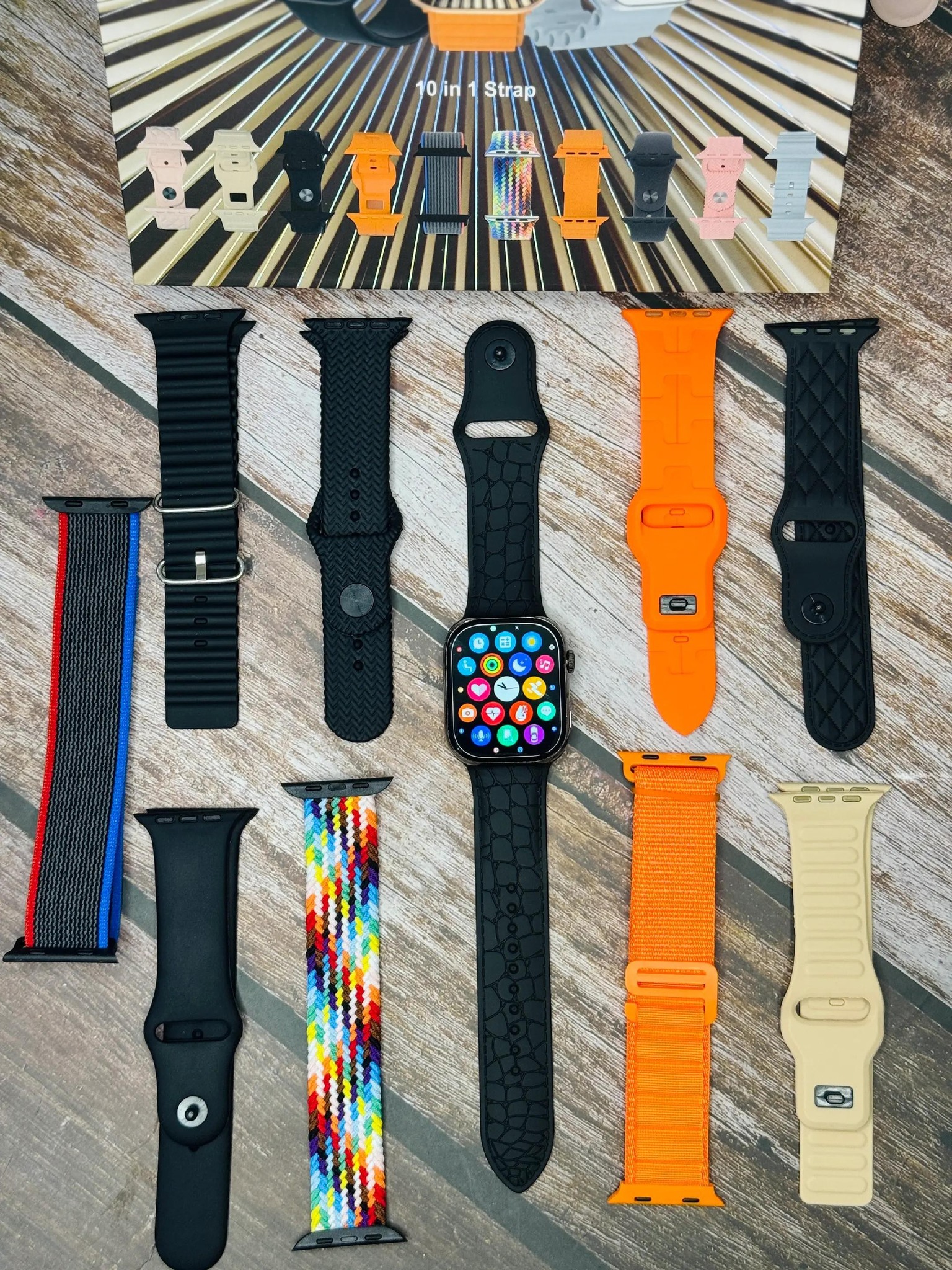 W10 Smart Watch with 10 Straps