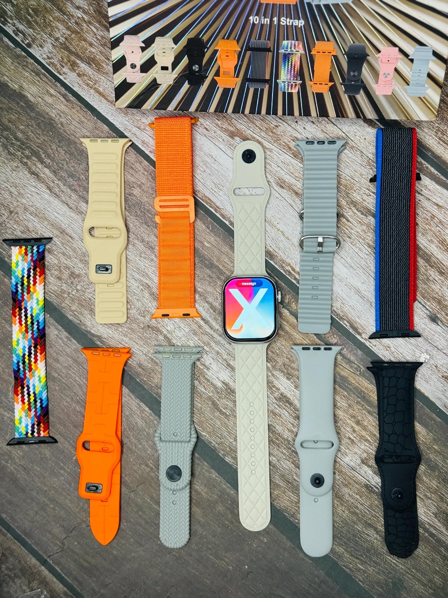 W10 Smart Watch with 10 Straps