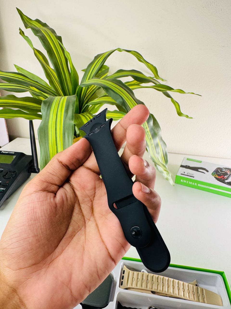 KW2 Max Smart Watch with Three Straps