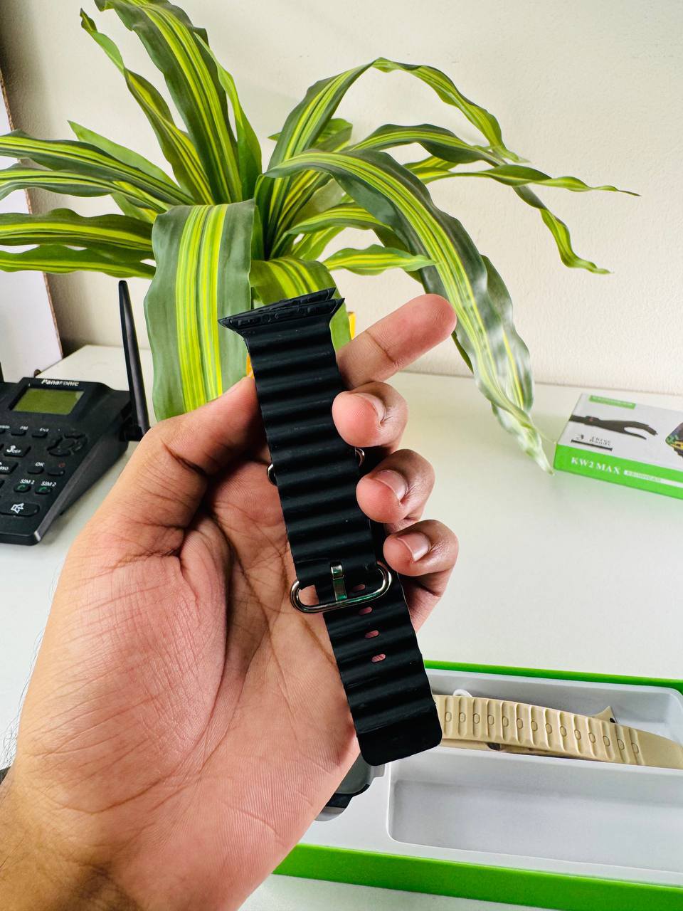 KW2 Max Smart Watch with Three Straps