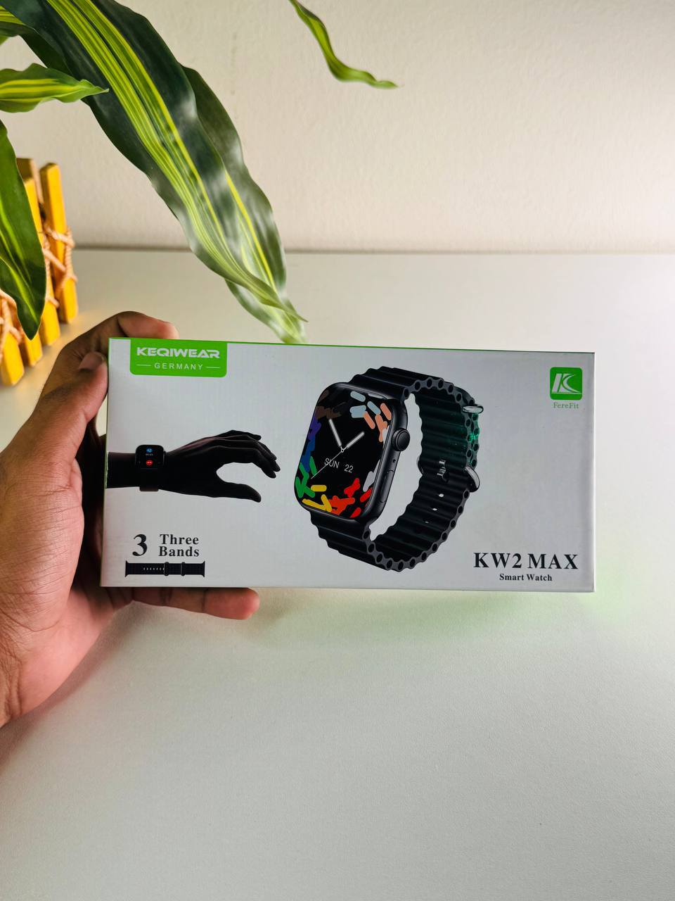 KW2 Max Smart Watch with Three Straps