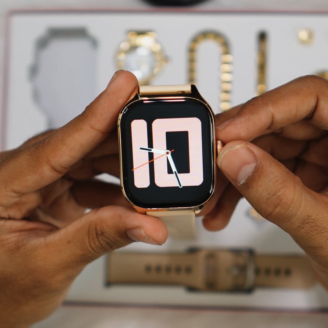 A58 Smart Watch & Jewellery Combo