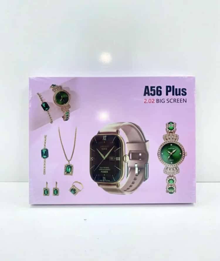 A56 Plus Smartwatch Combo Set