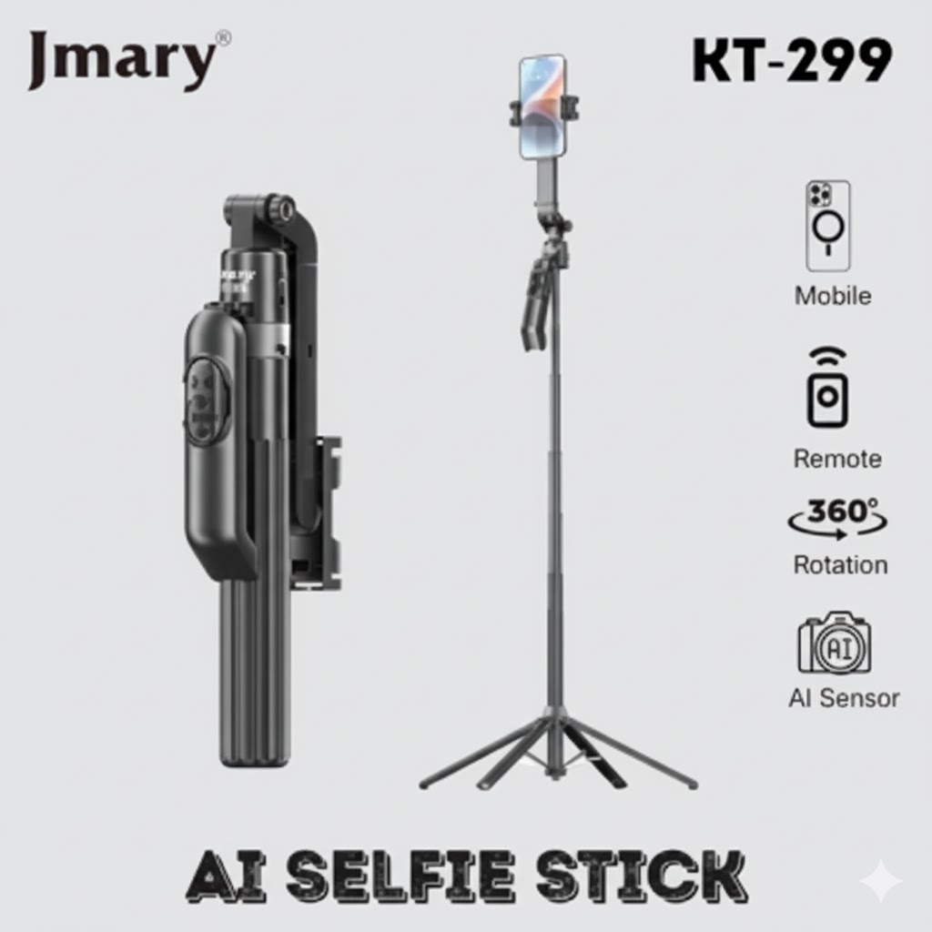 Jmary KT-299 Ai Tracking Selfie Tripod