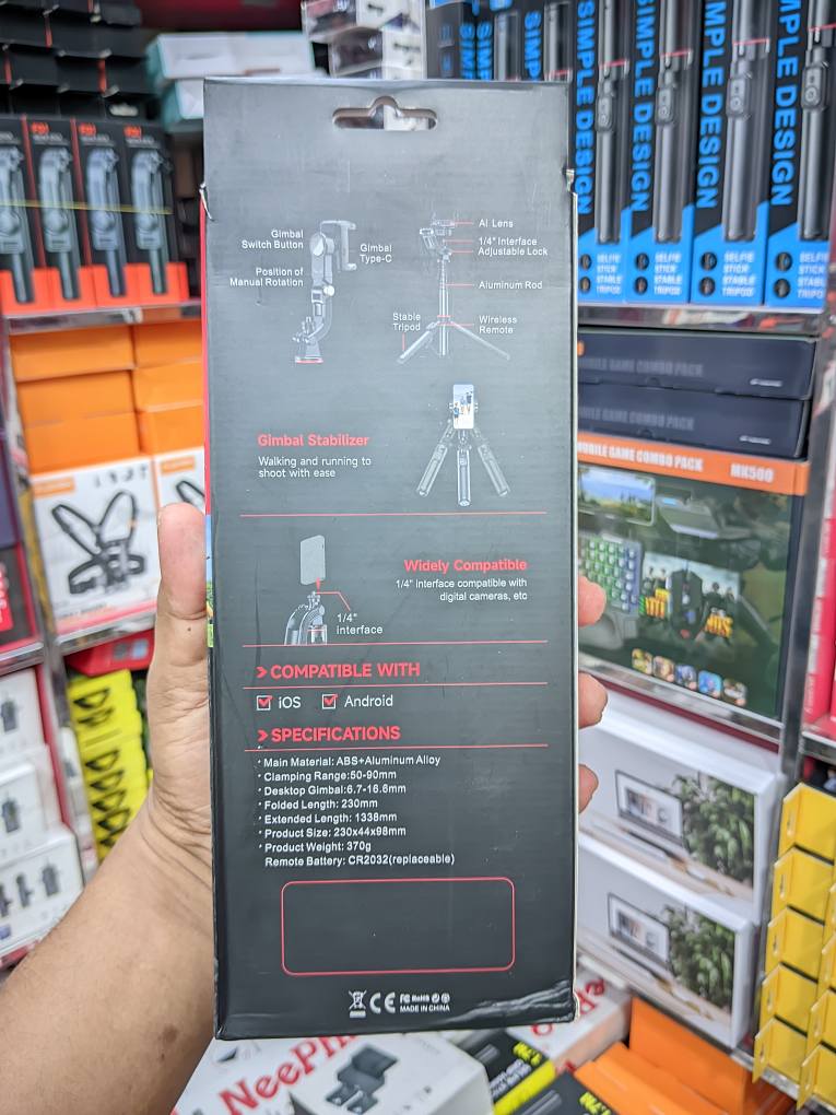 C22 Handheld Gimbal 360° AI Face Tracking Shoot Stabilizer Tripod with Multifunction Remote